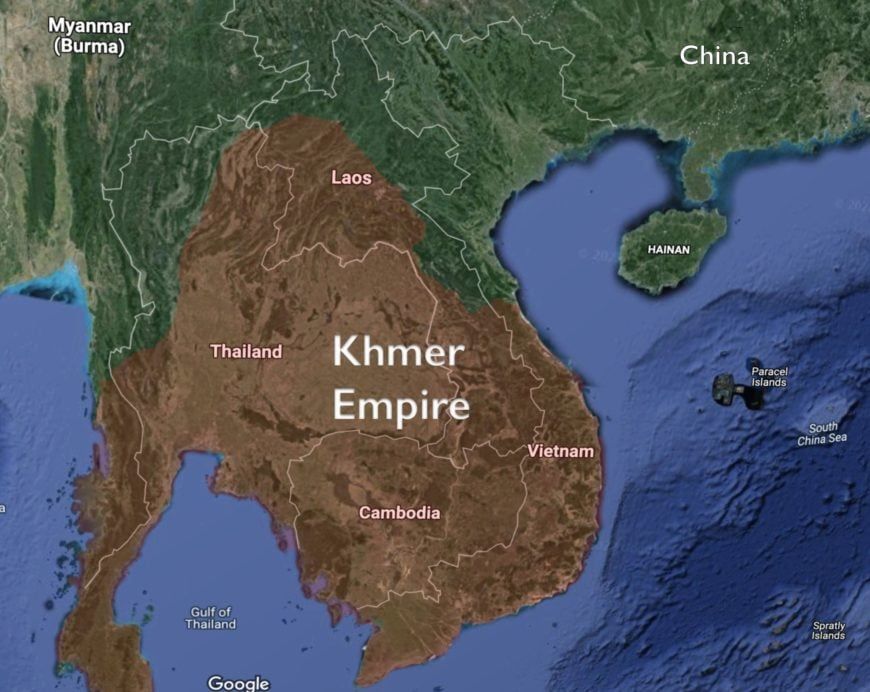 Ancient stone carvings and architecture of the Khmer Empire
