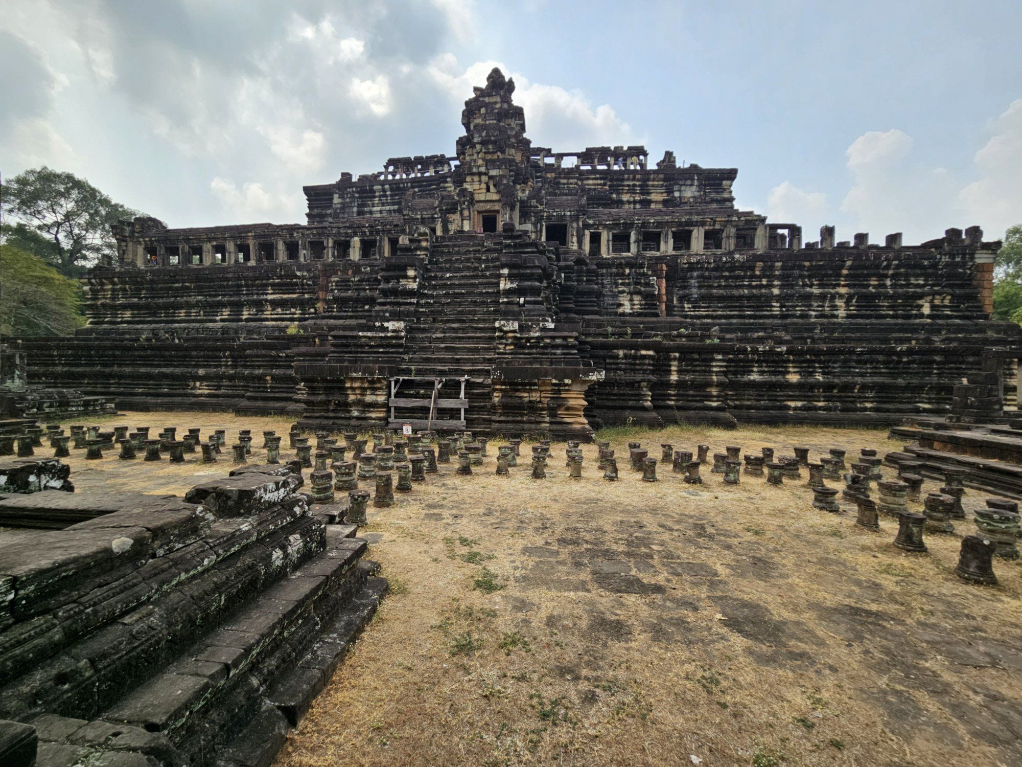 The three-tiered pyramid of Baphuon temple within Angkor Thom