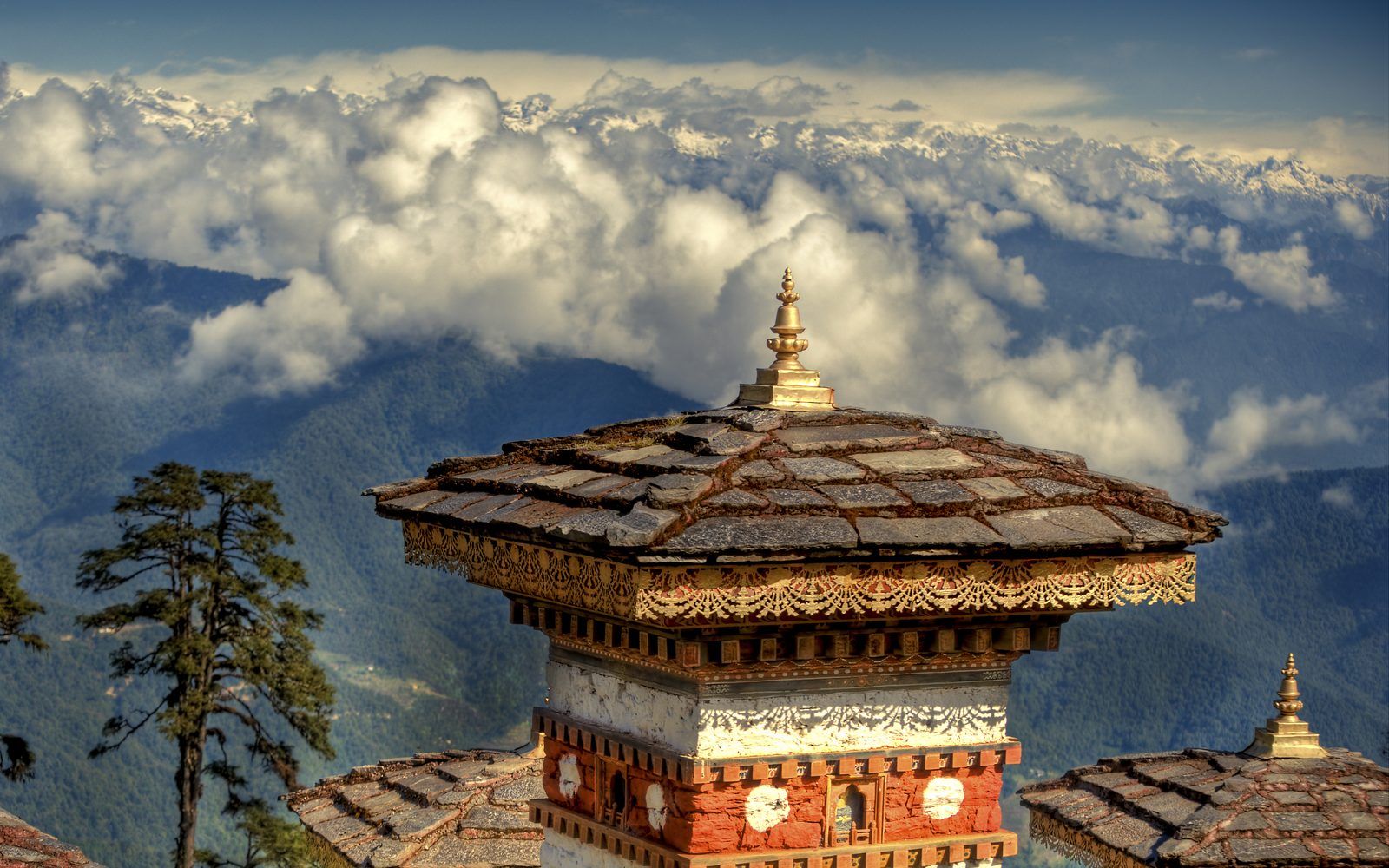 The 108 chortens of Dochula pass
