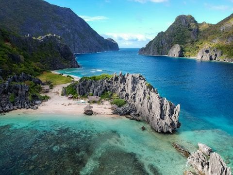Travellers on a coastal getaway