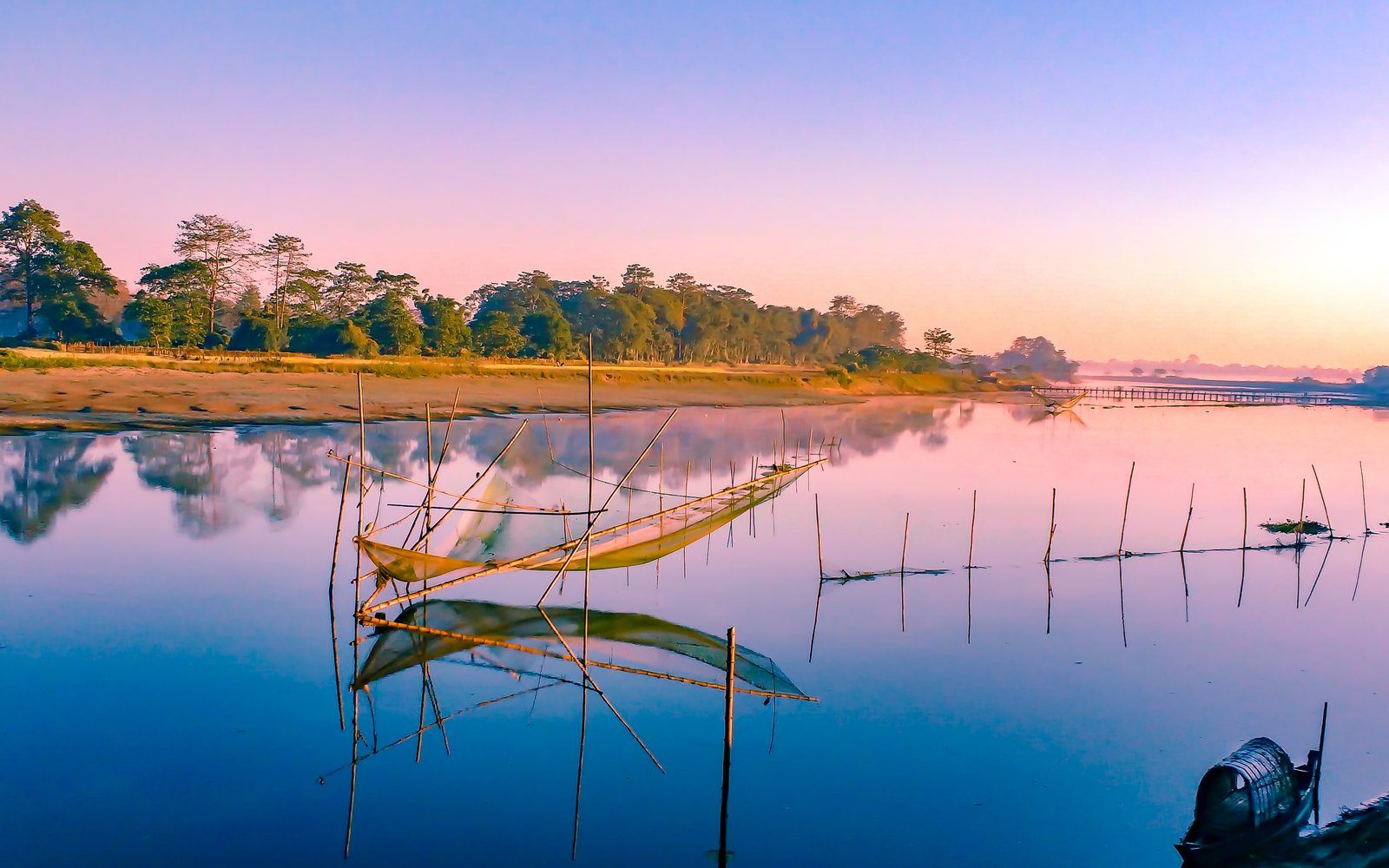 Village life on Majuli river island