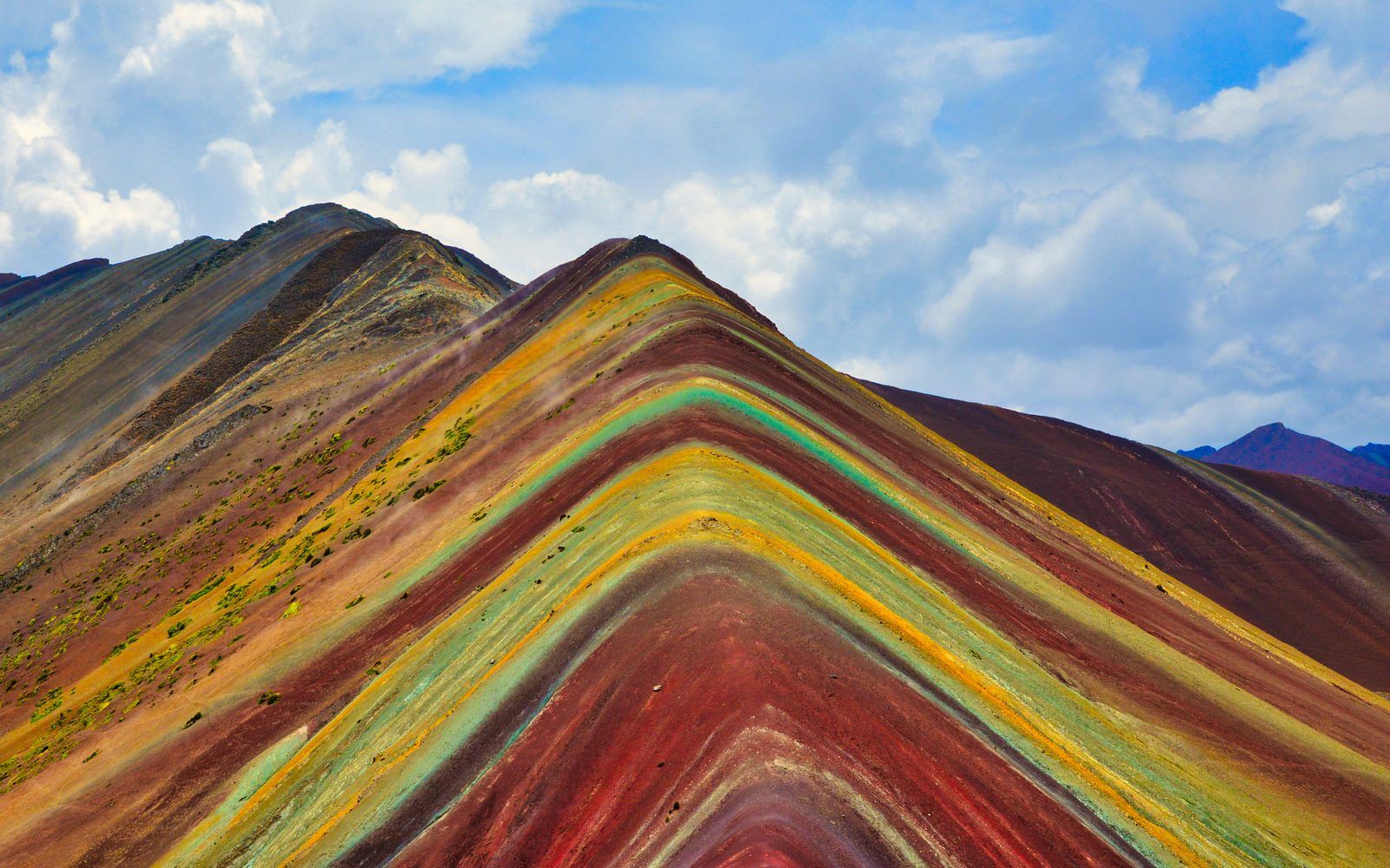 The striped slopes of Rainbow Mountain