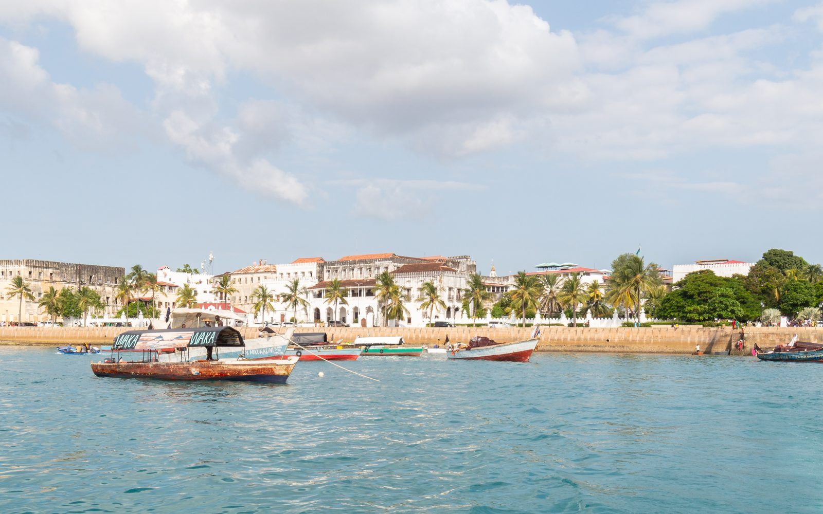 The waterfront of Stone Town, Zanzibar