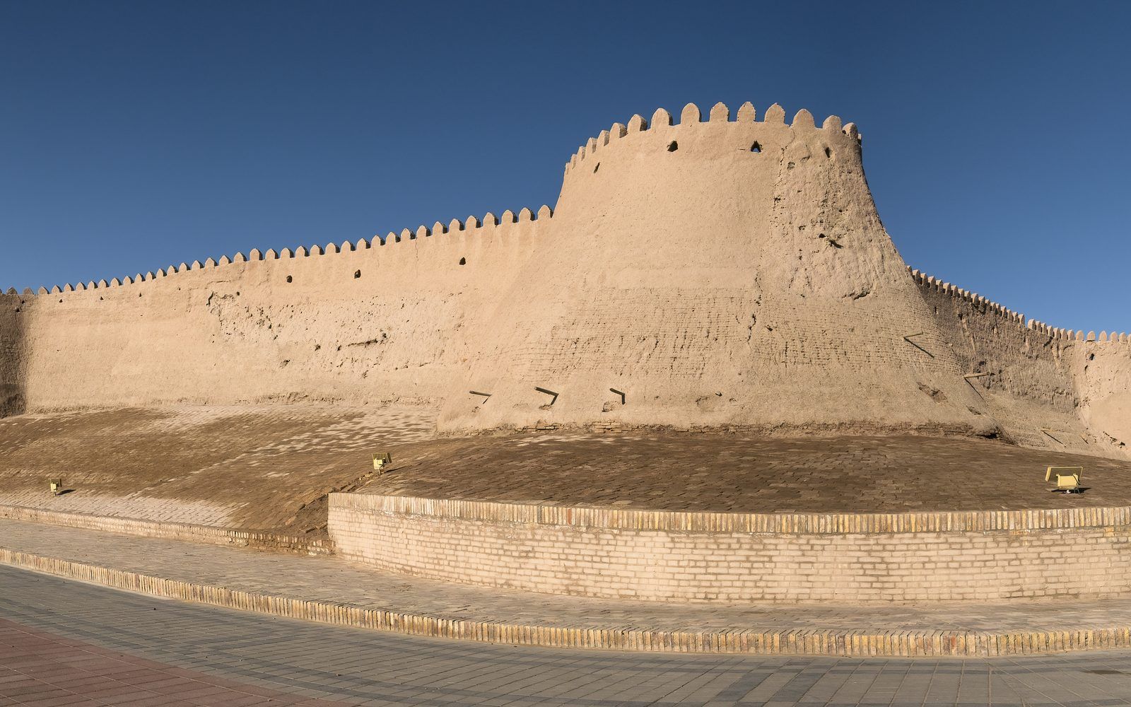 The walled old city of Khiva
